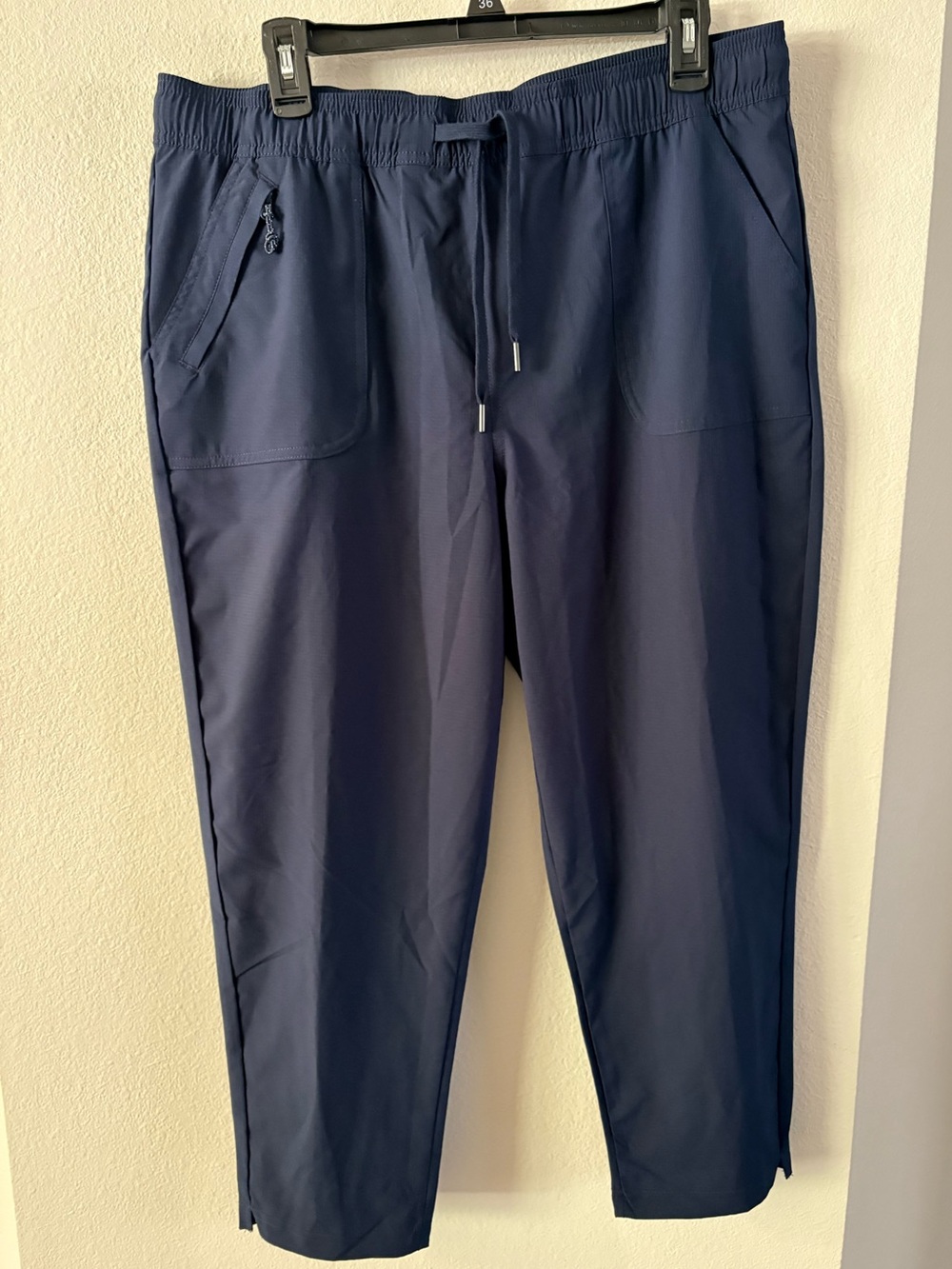 Athleisure Navy Drawstring Jogger Pants Gorpcore Eddie Bauer Large
